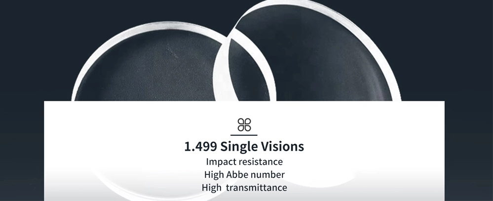 Avantages des verres optiques en plastique CR39 1.499 unifocaux non traités