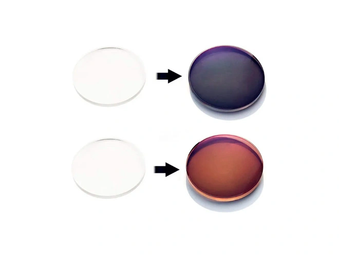 Spécification du verre correcteur photochromique Photogrey 1.56 bifocal plat HMC EMI