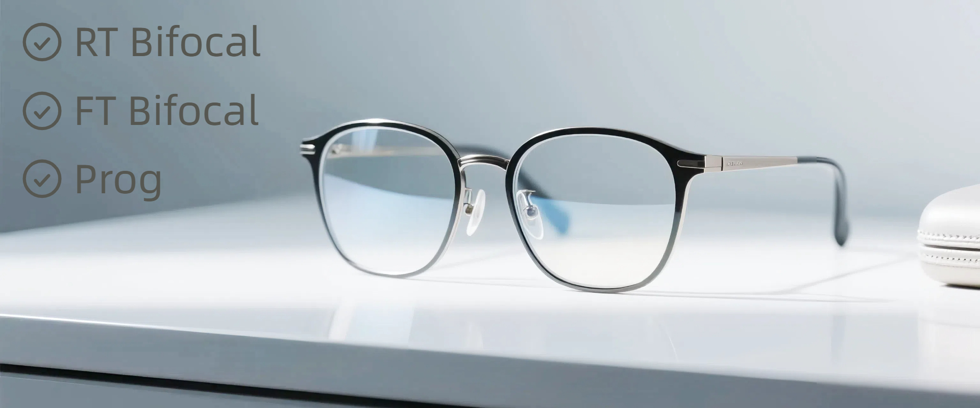 Verre bifocal/progressif