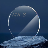 Verres correcteurs unifocaux 1.61 asphériques MR-8 UV420 anti-lumière bleue avec traitement multicouche dur HMC