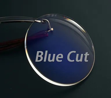 Verres de lunettes optiques en gros 1.56 NK 55 Anti Blue Cut UV420 HMC